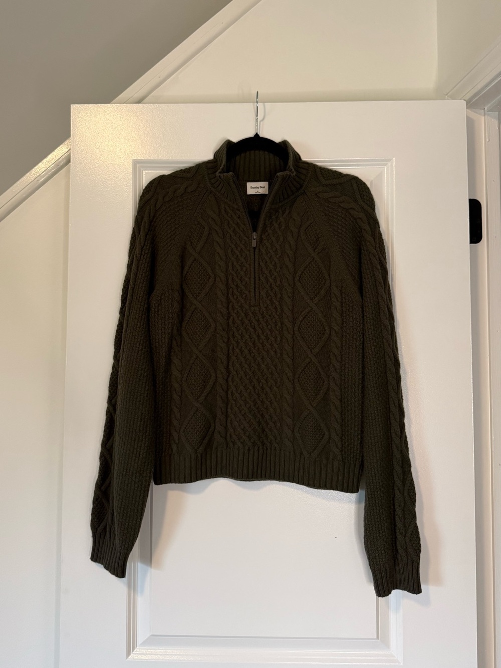 Aritzia Sunday Best Boreal 1/4 Zip Sweater